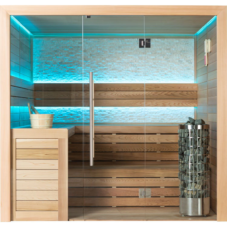 Finse Sauna | Red cedar | 220x200 | 9kW Cilindro | R6157N3 galerijafbeelding 2