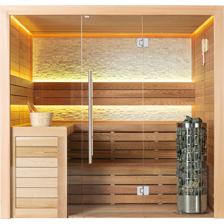 Finse Sauna | Red cedar | 220x200 | 9kW Cilindro | R6157N3 galerijafbeelding 11