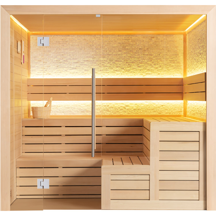 Finse Sauna | Hemlock | 220x200 | Zonder saunakachel | R6158N2 galerijafbeelding 10