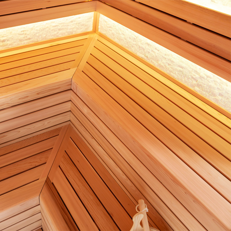 Finse Sauna | Red cedar | 220x200 | 9kW Virta | R6158N4 galerijafbeelding 13