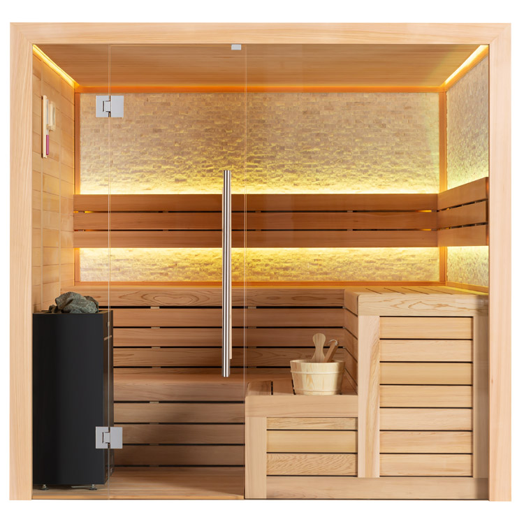 Finse Sauna | Red cedar | 240x200 | 10.8kW Virta | R6158K4 galerijafbeelding 8