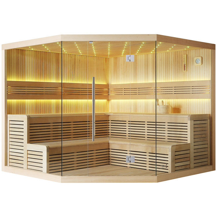 Finse Sauna | Hemlock | 250x250 | Zonder saunakachel | R6659 galerijafbeelding 8