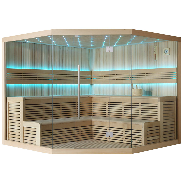 Finse Sauna | Hemlock | 250x250 | Zonder saunakachel | R6659 galerijafbeelding 10