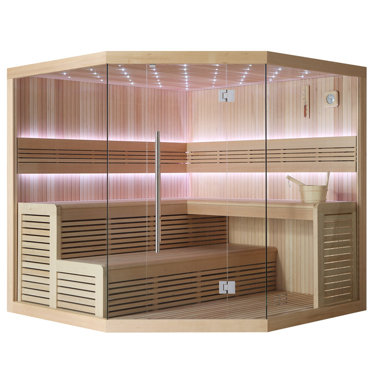 Finse Sauna | Hemlock | 200x200 | Zonder saunakachel | R6656O3 galerijafbeelding 12