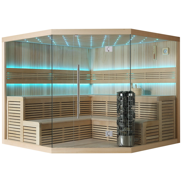 Finse Sauna | Hemlock | 250x250 | 9kW Cilindro | R6666 galerijafbeelding 2