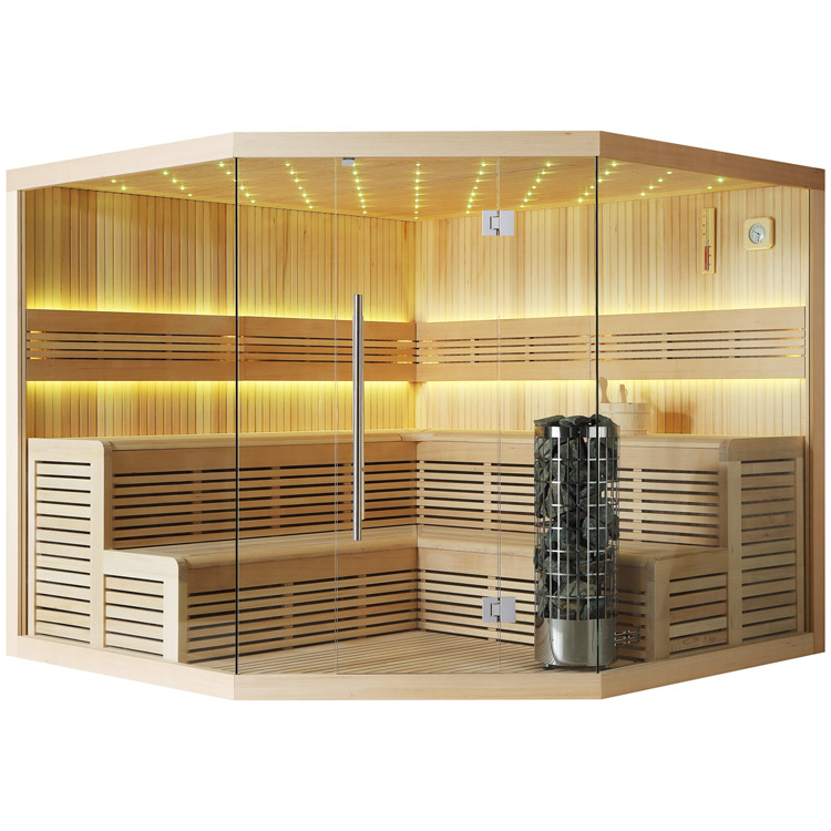 Finse Sauna | Hemlock | 250x250 | 9kW Cilindro | R6666 galerijafbeelding 9