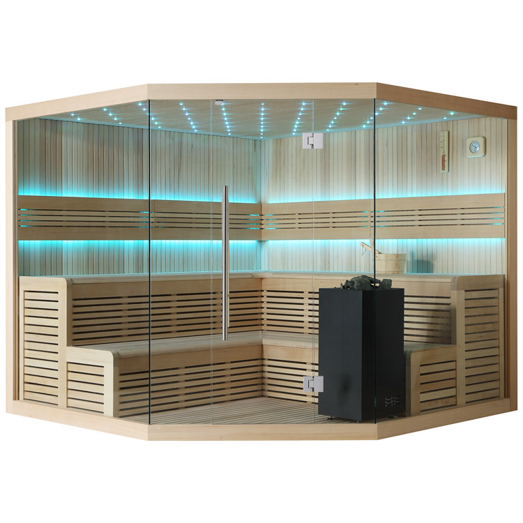 Finse Sauna | Hemlock | 250x250 | 9kW Virta | R6667 galerijafbeelding 9