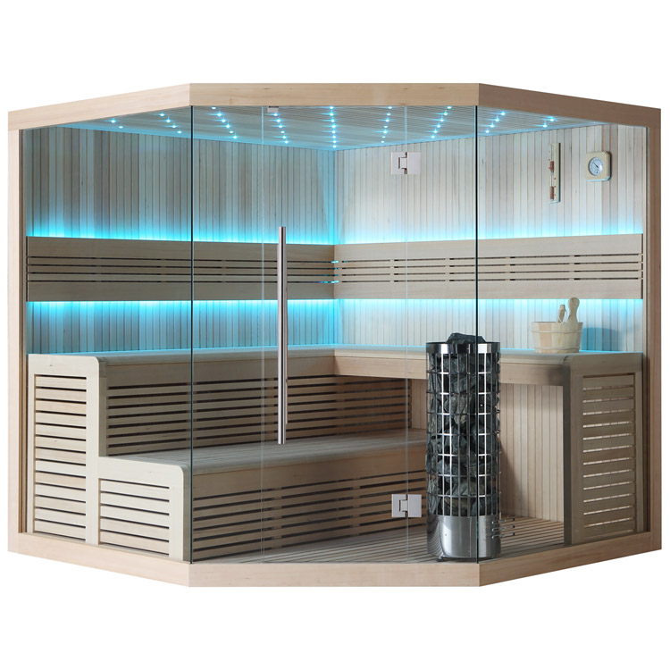 Finse Sauna | Hemlock | 220x220 | 9kW Cilindro | R6666N galerijafbeelding 12