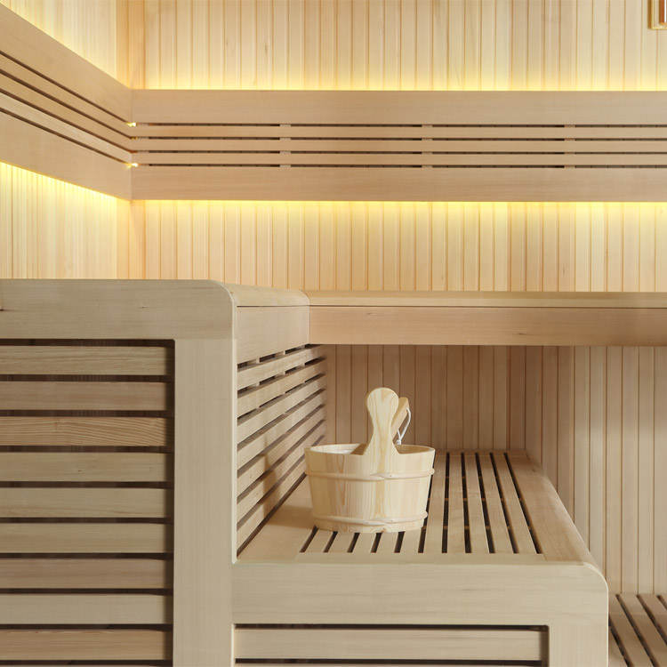Finse Sauna | Hemlock | 220x220 | 9kW Virta | R6666N1 galerijafbeelding 5