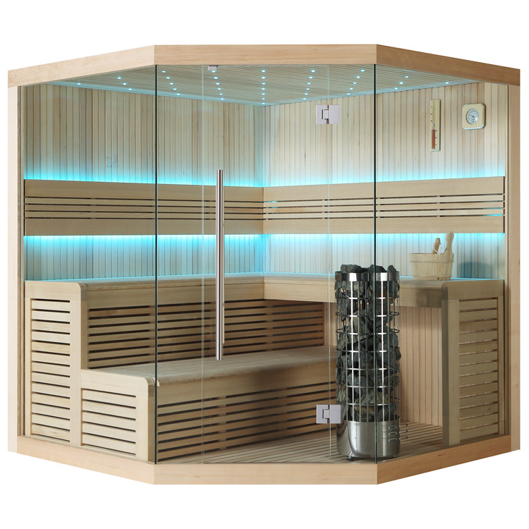 Finse Sauna | Hemlock | 200x200 | 9kW Cilindro | R6666O galerijafbeelding 11