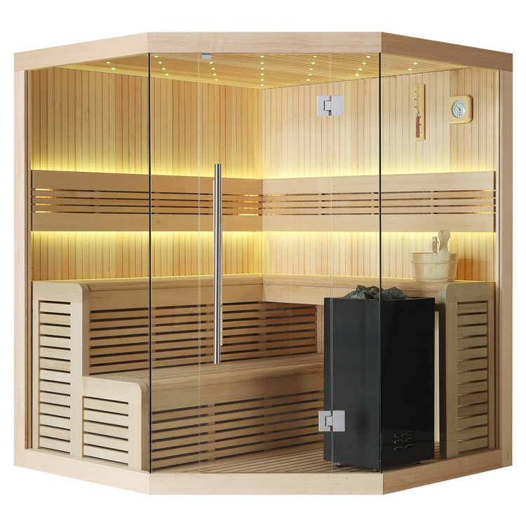 Finse Sauna | Hemlock | 180x180 | 9kW Virta | R6666P1 galerijafbeelding 2