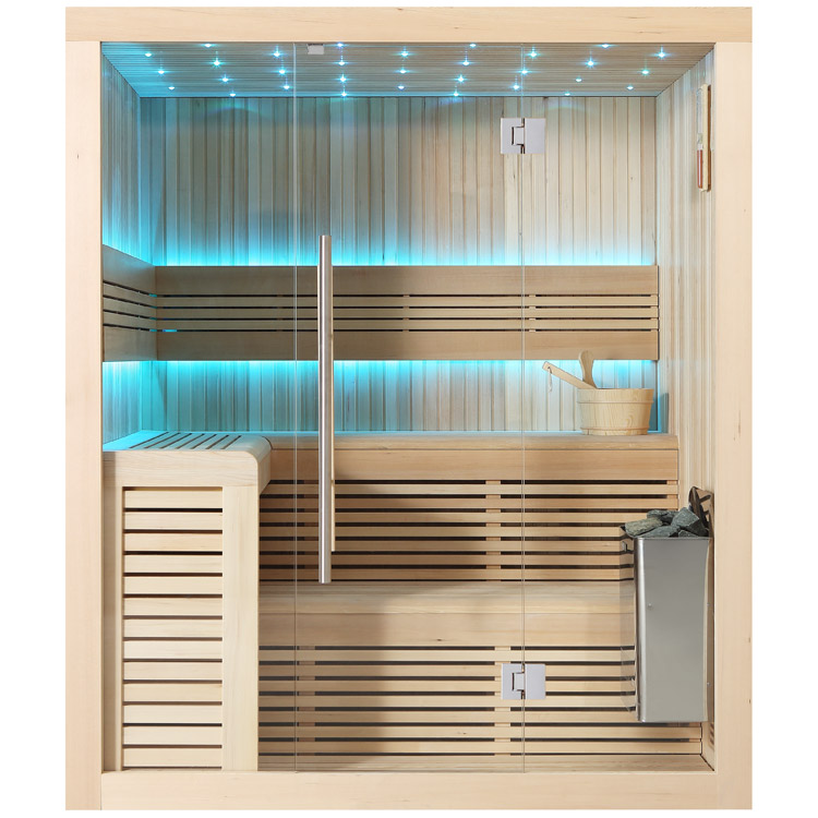Hoofdafbeelding: Finse Sauna | Hemlock | 180x150 | 9kW TheWall | R6667P1