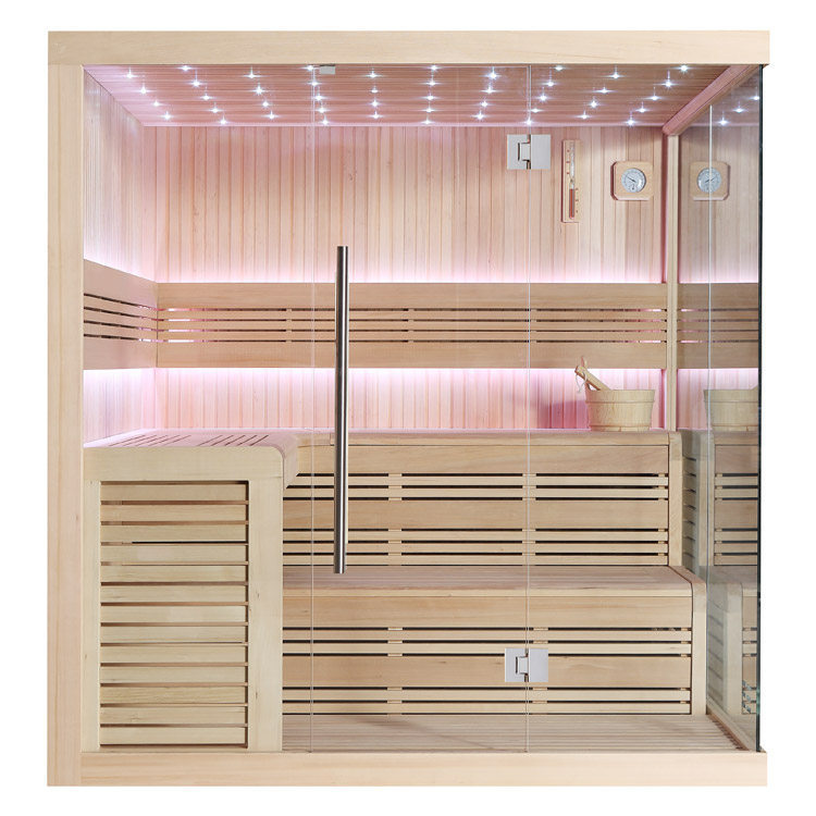 Finse Sauna | Hemlock | 200x200 | Zonder saunakachel | R6650O3 galerijafbeelding 11