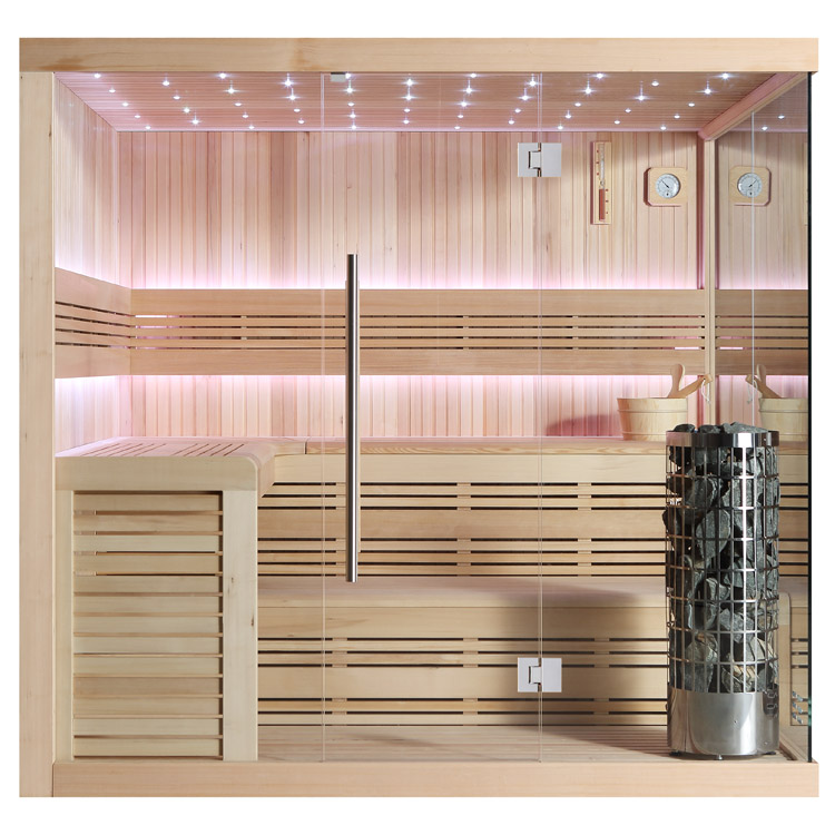 Finse Sauna | Hemlock | 220x200 | 9kW Cilindro | R6660N galerijafbeelding 12