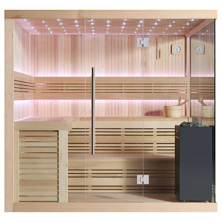 Finse Sauna | Hemlock | 220x200 | 9kW Virta | R6660N1 galerijafbeelding 11