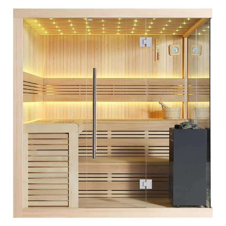 Finse Sauna | Hemlock | 180x180 | 9kW Virta | R6660P1 galerijafbeelding 9