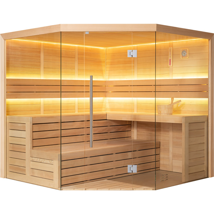Finse Sauna | Hemlock | 220x220 | Zonder saunakachel | R6166N2 galerijafbeelding 10