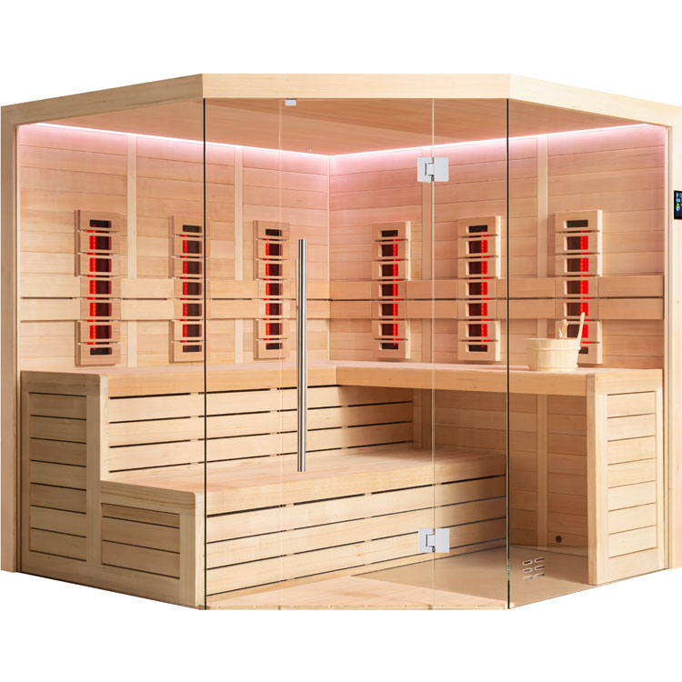 Combi Sauna | Hemlock | 220x220 | Zonder saunakachel | R6166N3 galerijafbeelding 14