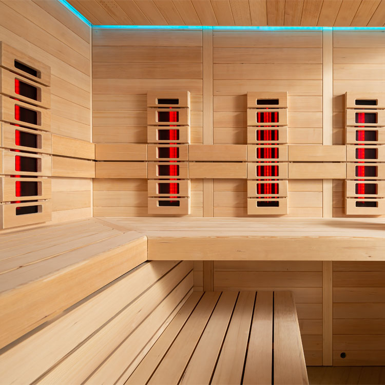 Combi Sauna | Hemlock | 220x220 | 9kW Cilindro | R6166N4 galerijafbeelding 12