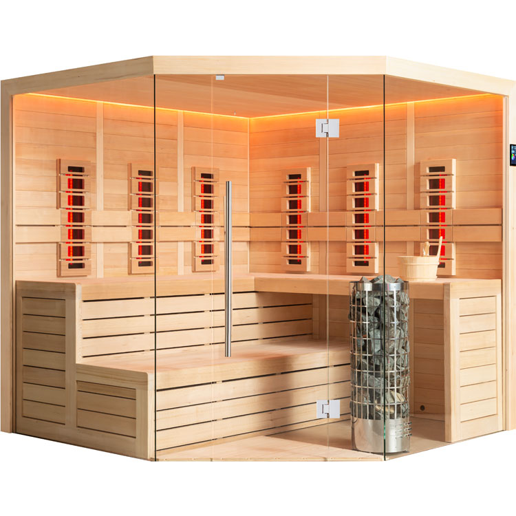 Hoofdafbeelding: Combi Sauna | Hemlock | 200x200 | 9kW Cilindro | R6166O4