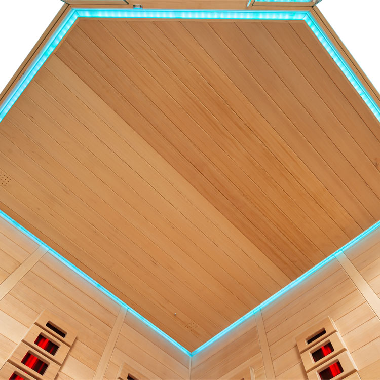 Combi Sauna | Hemlock | 200x200 | 9kW Cilindro | R6166O4 galerijafbeelding 9