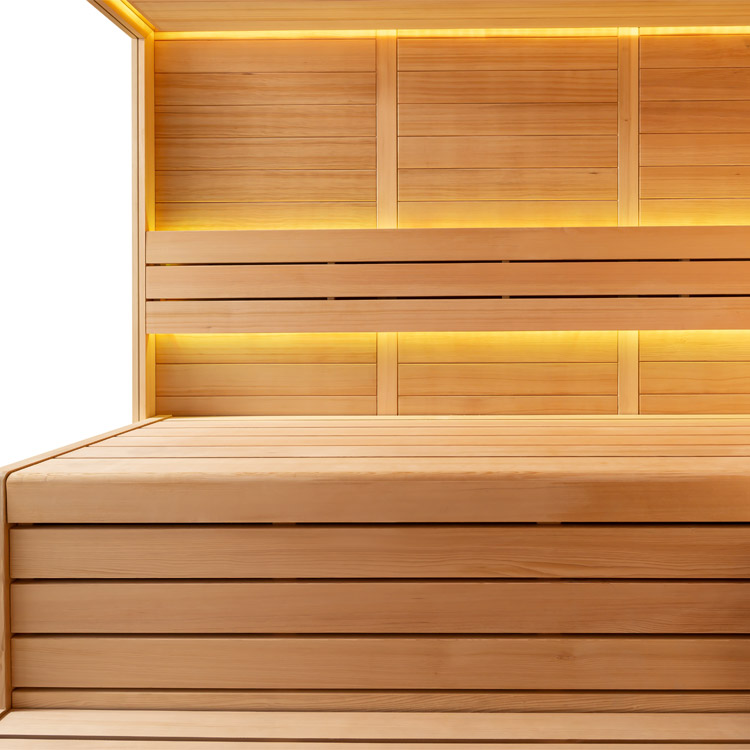 Finse Sauna | Hemlock | 250x250 | 9kW Virta | R6166K2 galerijafbeelding 17