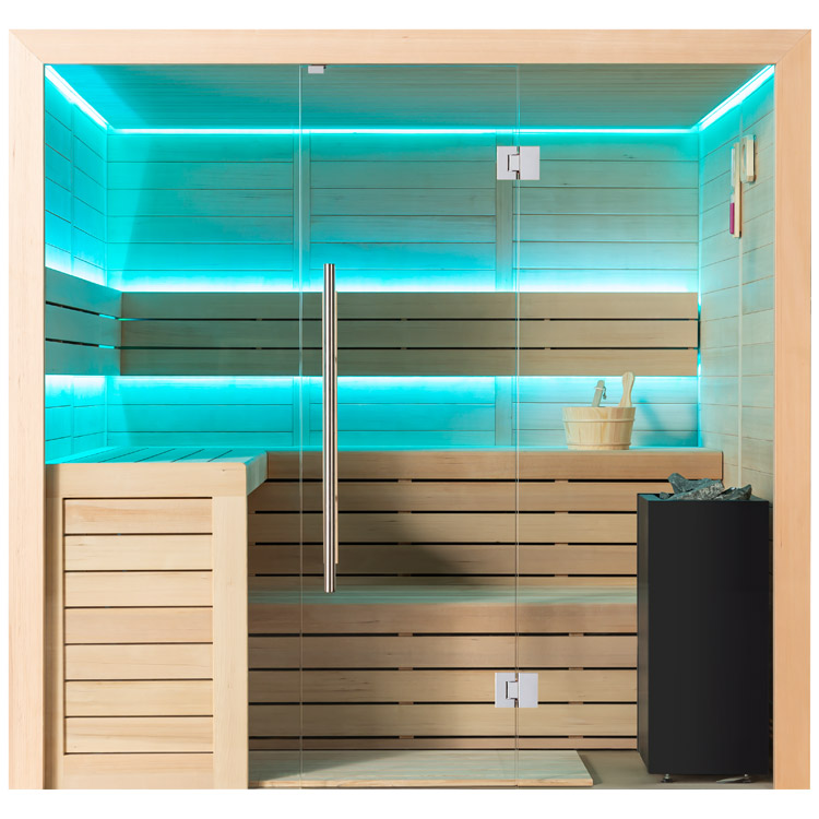 Finse Sauna | Hemlock | 220x200 | Zonder saunakachel | R6167N2 galerijafbeelding 4