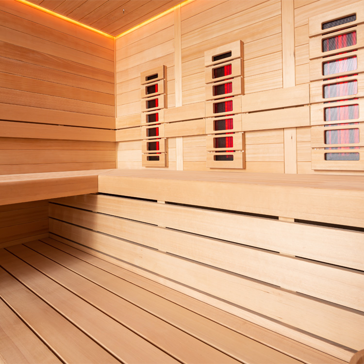 Combi Sauna | Hemlock | 220x200 | 9kW TheWall | R6167N4 galerijafbeelding 4