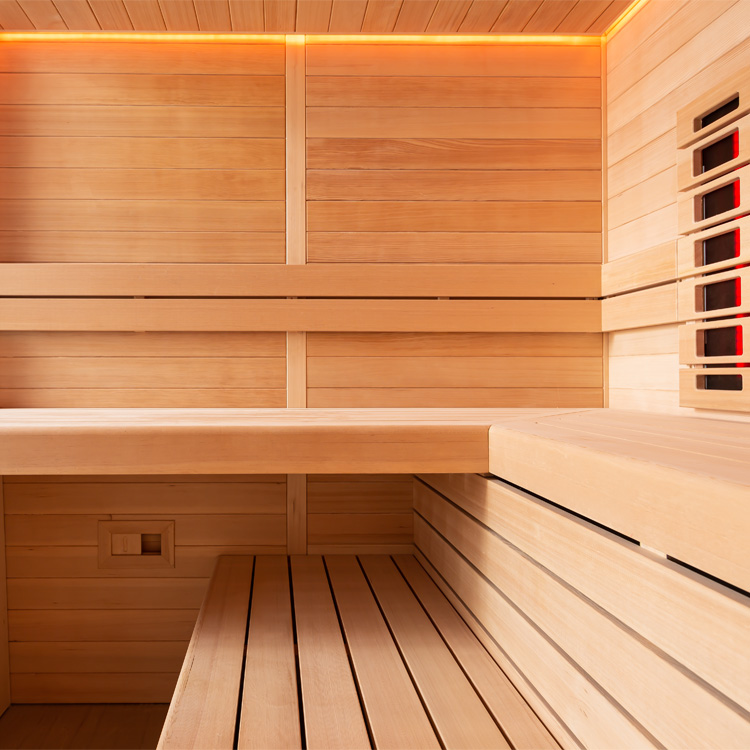 Combi Sauna | Hemlock | 220x200 | Zonder saunakachel | R6167N5 galerijafbeelding 9