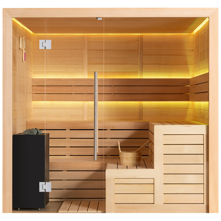 Finse Sauna | Hemlock | 220x200 | 9kW Virta | R6168N1 galerijafbeelding 11