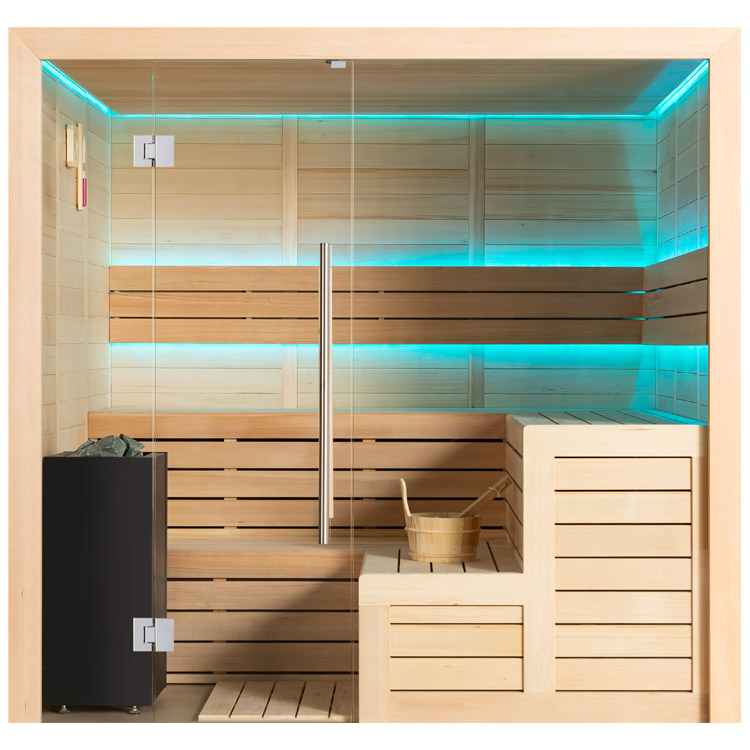 Hoofdafbeelding: Finse Sauna | Hemlock | 200x180 | 9kW Virta | R6168O1