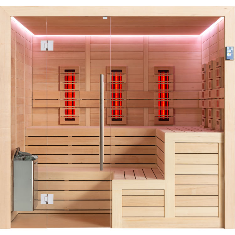 Combi Sauna | Hemlock | 200x180 | 9kW TheWall | R6168O4 galerijafbeelding 8
