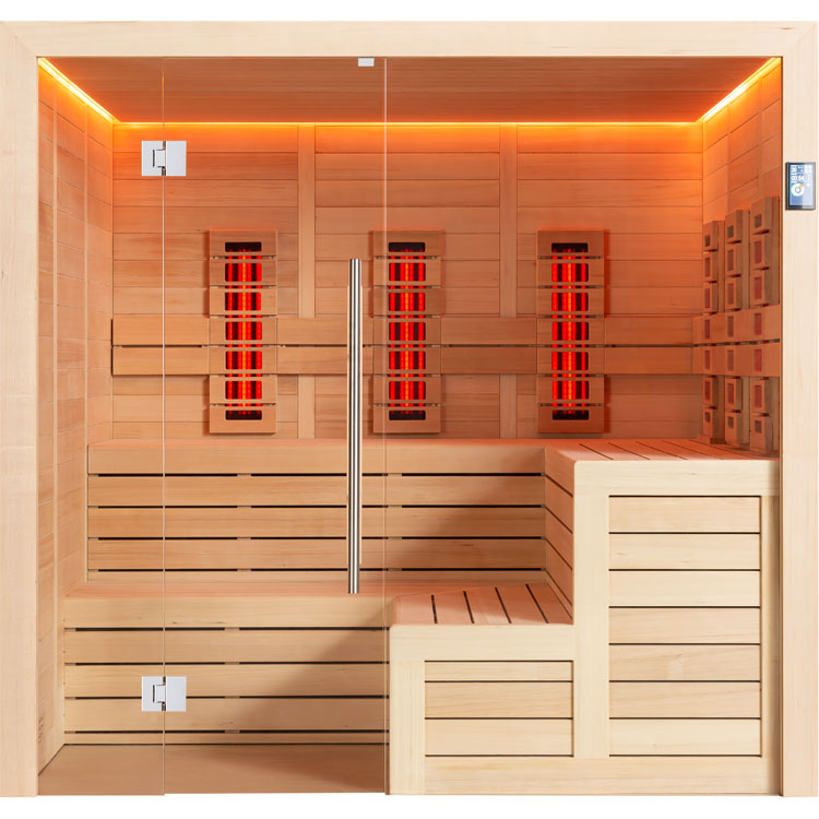Combi Sauna | Hemlock | 200x180 | Zonder saunakachel | R6168O5 galerijafbeelding 8