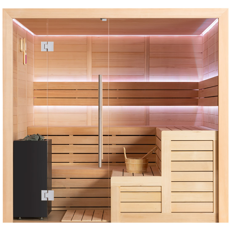 Finse Sauna | Hemlock | 180x180 | 9kW TheWall | R6168P3 galerijafbeelding 12