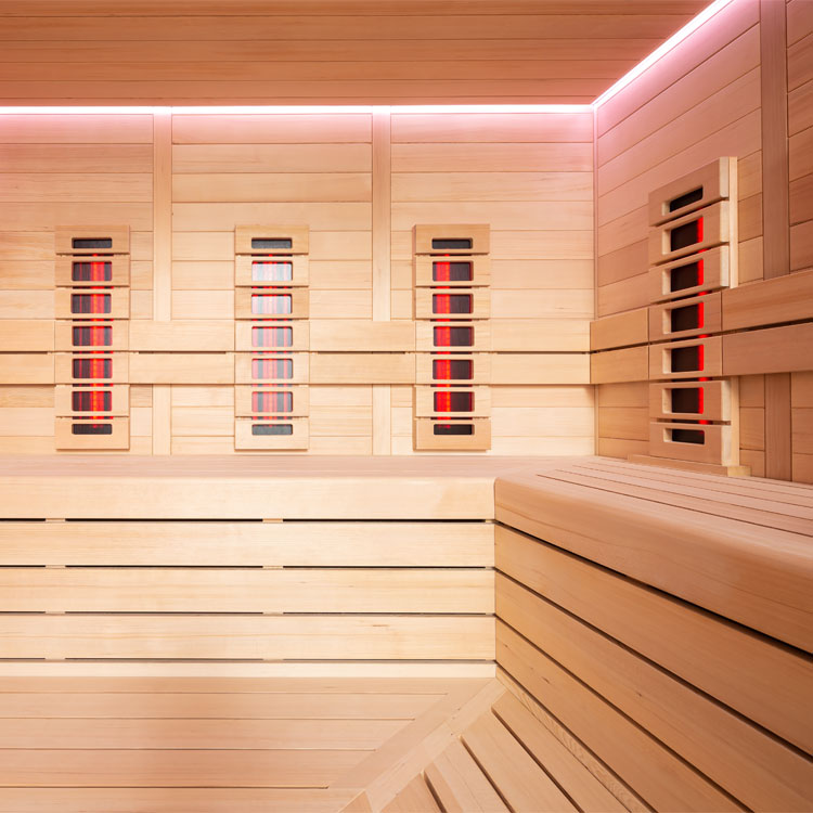 Combi Sauna | Hemlock | 180x180 | 9kW TheWall | R6168P5 galerijafbeelding 6