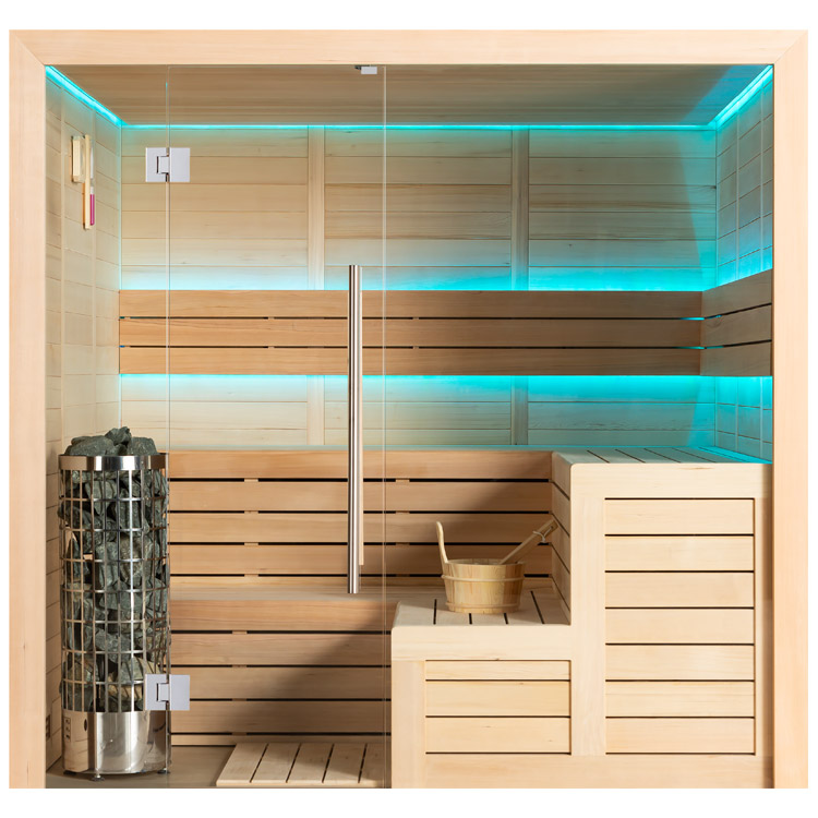Finse Sauna | Hemlock | 240x200 | 9kW Cilindro | R6168K2 galerijafbeelding 12