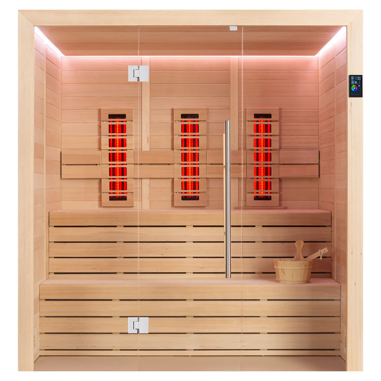 Combi Sauna | Hemlock | 200x160 | Zonder saunakachel | R6169N3 galerijafbeelding 3