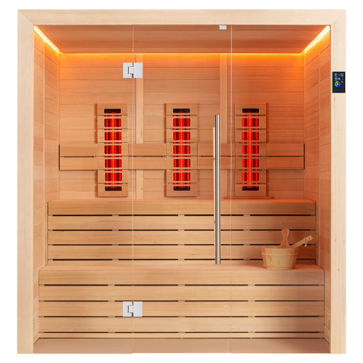 Hoofdafbeelding: Combi Sauna | Hemlock | 180x150 | Zonder saunakachel | R6169O3