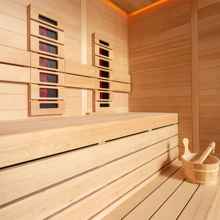Combi Sauna | Hemlock | 180x150 | Zonder saunakachel | R6169O3 galerijafbeelding 18