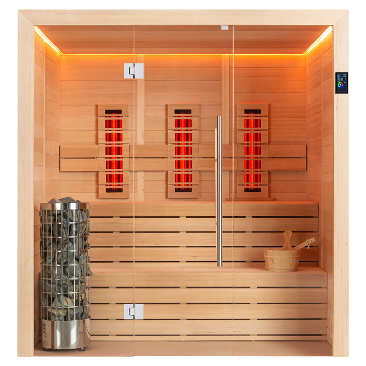 Hoofdafbeelding: Combi Sauna | Hemlock | 180x150 | 6.8kW Cilindro | R6169O4