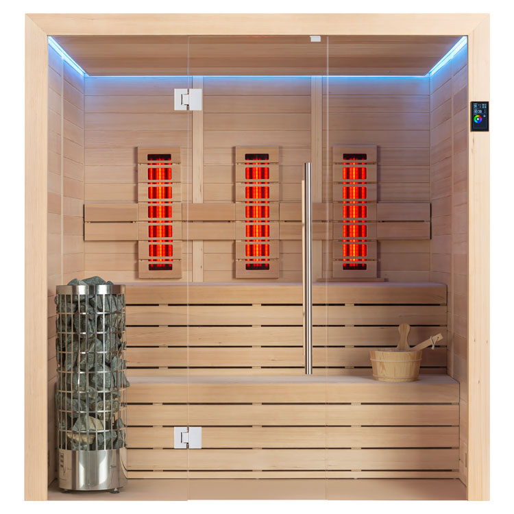 Combi Sauna | Hemlock | 180x150 | 6.8kW Cilindro | R6169O4 galerijafbeelding 4