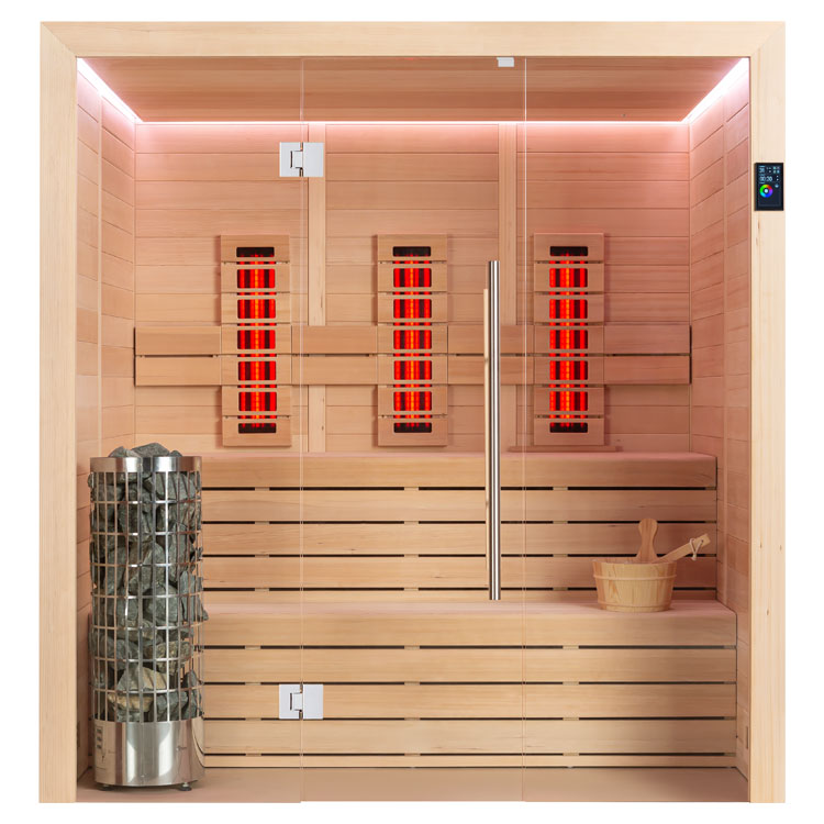 Combi Sauna | Hemlock | 180x150 | 6.8kW Cilindro | R6169O4 galerijafbeelding 13