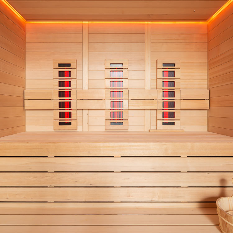 Combi Sauna | Hemlock | 180x150 | 6.8kW Cilindro | R6169O4 galerijafbeelding 15