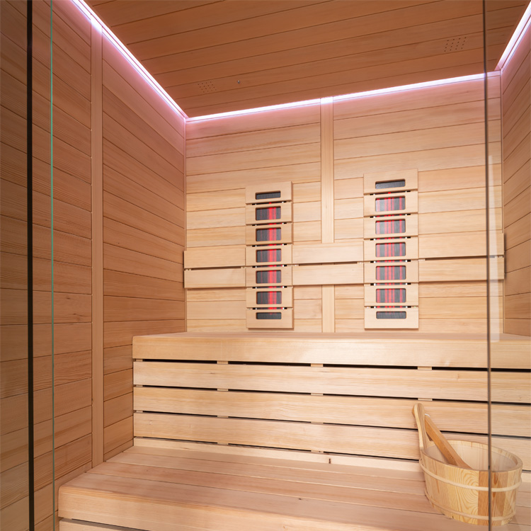 Combi Sauna | Hemlock | 160x150 | 6kW TheWall | R6169P6 galerijafbeelding 7