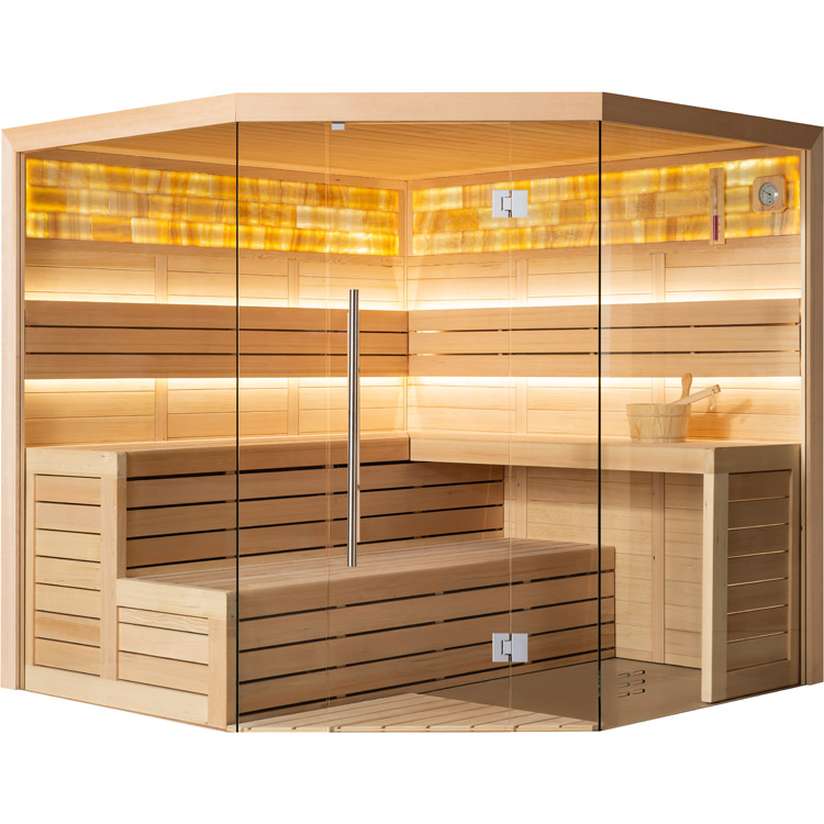 Finse Sauna | Hemlock | 250x250 | Zonder saunakachel | R6176K galerijafbeelding 7