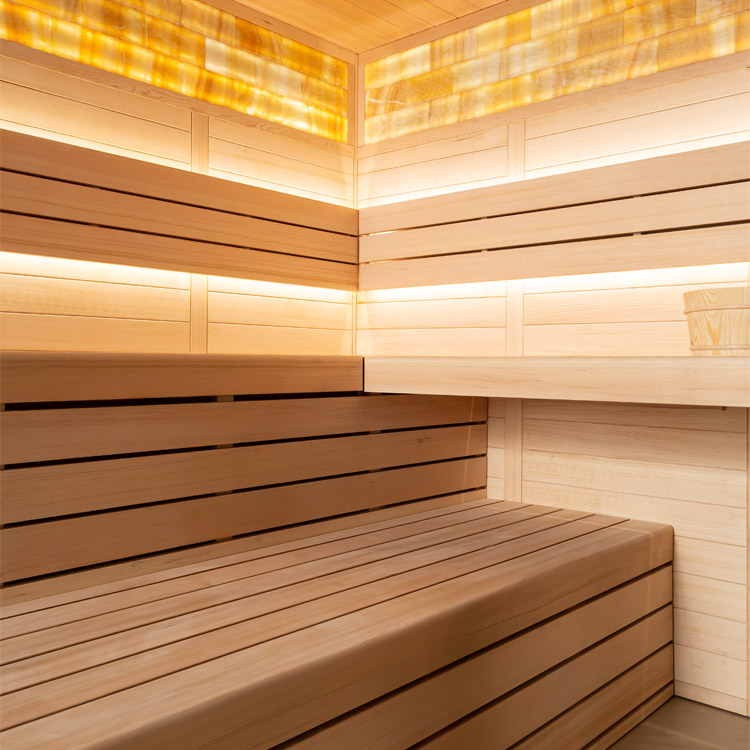 Finse Sauna | Hemlock | 250x250 | 9kW Virta | R6176K2 galerijafbeelding 2