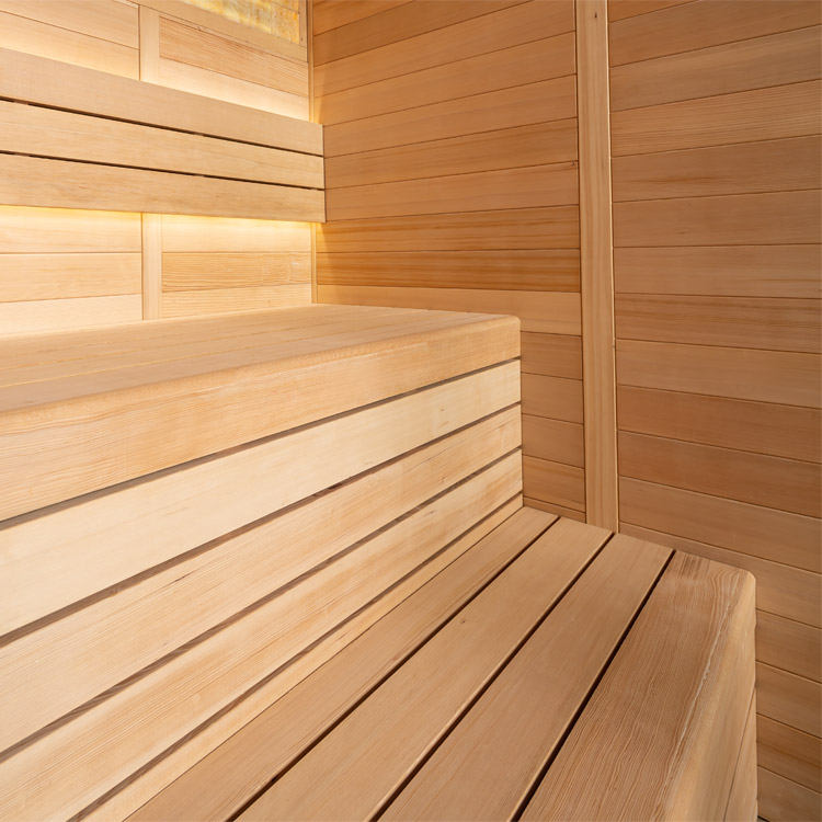 Finse Sauna | Hemlock | 180x150 | 6.8kW Cilindro | R6179O galerijafbeelding 6