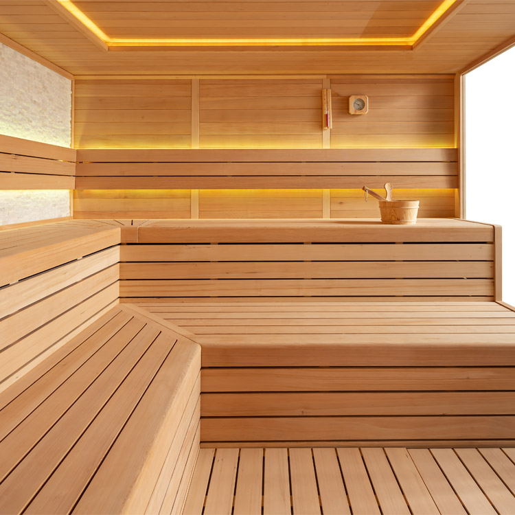 Finse Sauna | Hemlock | 350x250 | Zonder saunakachel | R6155O1 galerijafbeelding 1