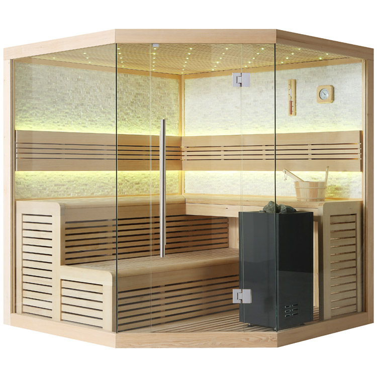 Finse Sauna | Populier | 200x200 | 9kW EOS BiO-Cubo | O6656O1 galerijafbeelding 3
