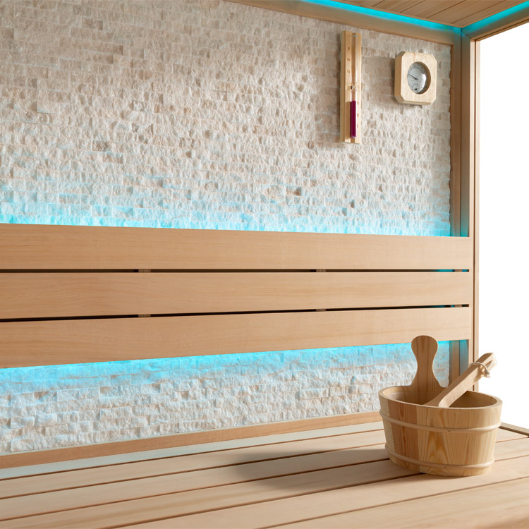 Finse Sauna | Hemlock | 200x200 | 9kW Virta Bi-O | R6156O7 galerijafbeelding 6